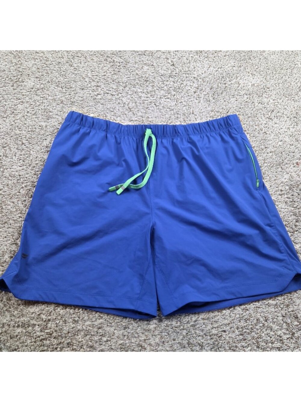 Fabletics Shorts Men's 2XL Blue Drawstring Athletic Stretch